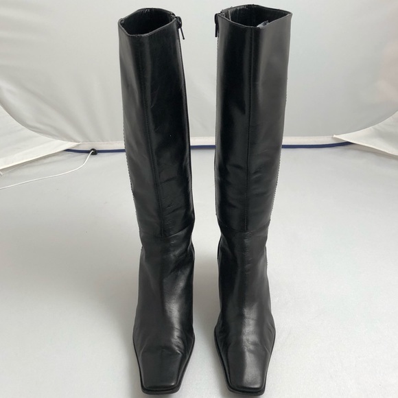 nine west square toe boots